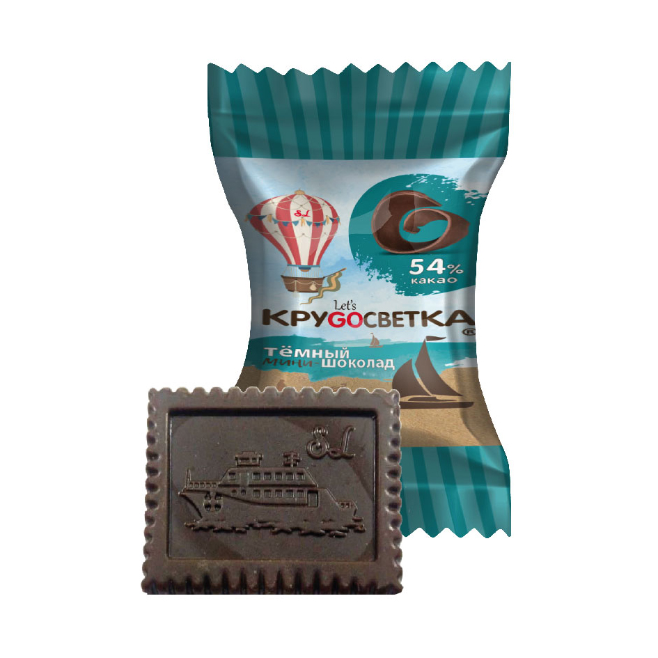 Шоколад темный "КруGОсветка" 400г/6пак/SweetLife