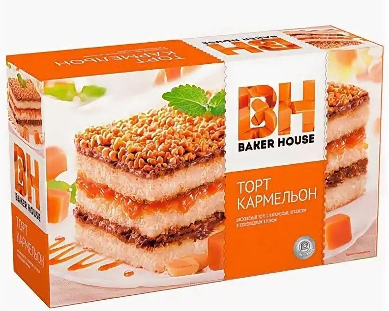 Торт бисквитный "Кармельон" 350г/Baker House