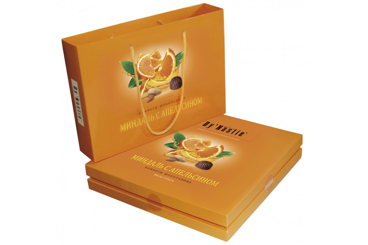 Набор конфет "Миндаль с апельсином" 205г/Фрязинская КФ