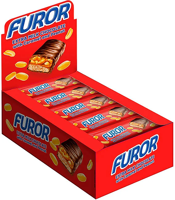 Батончики "Furor Soft" caramel & Peanut 35г/21шт/KDV