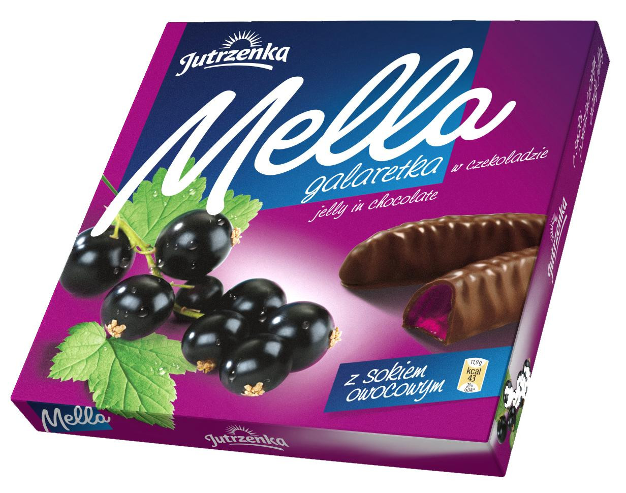 Мармелад в шоколаде "Мелла"- Черная смородина 190г/Коста