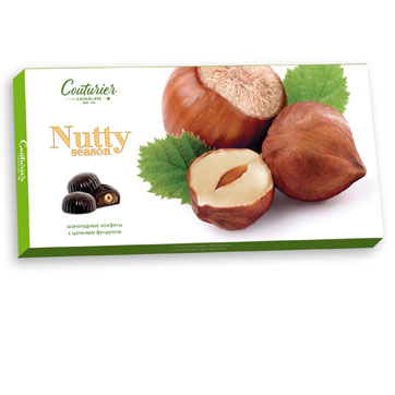 Набор конфет "Nutty season" Фундук 210г/10шт/Шоколадный Кутюрье