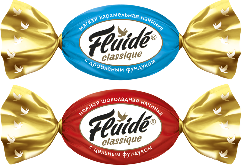 Конфеты шоколадные Fluide classique 1кг/Славянка