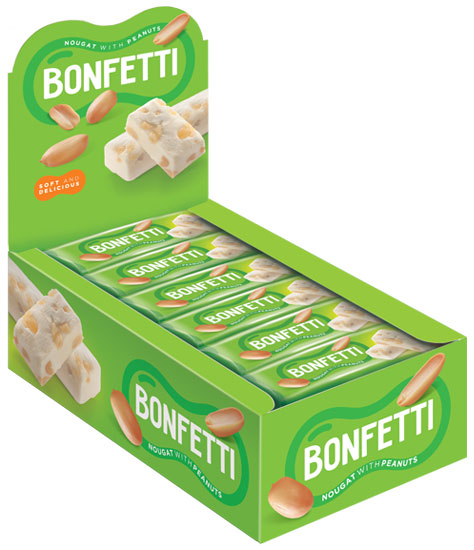 Батончик Bonfetti  25г/18шт/KDV