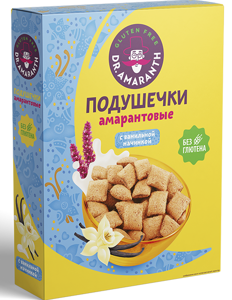 Подушечки  "Dr.Amaranth" амарантовые со вкусом Ванили 180г/Ди энд Ди