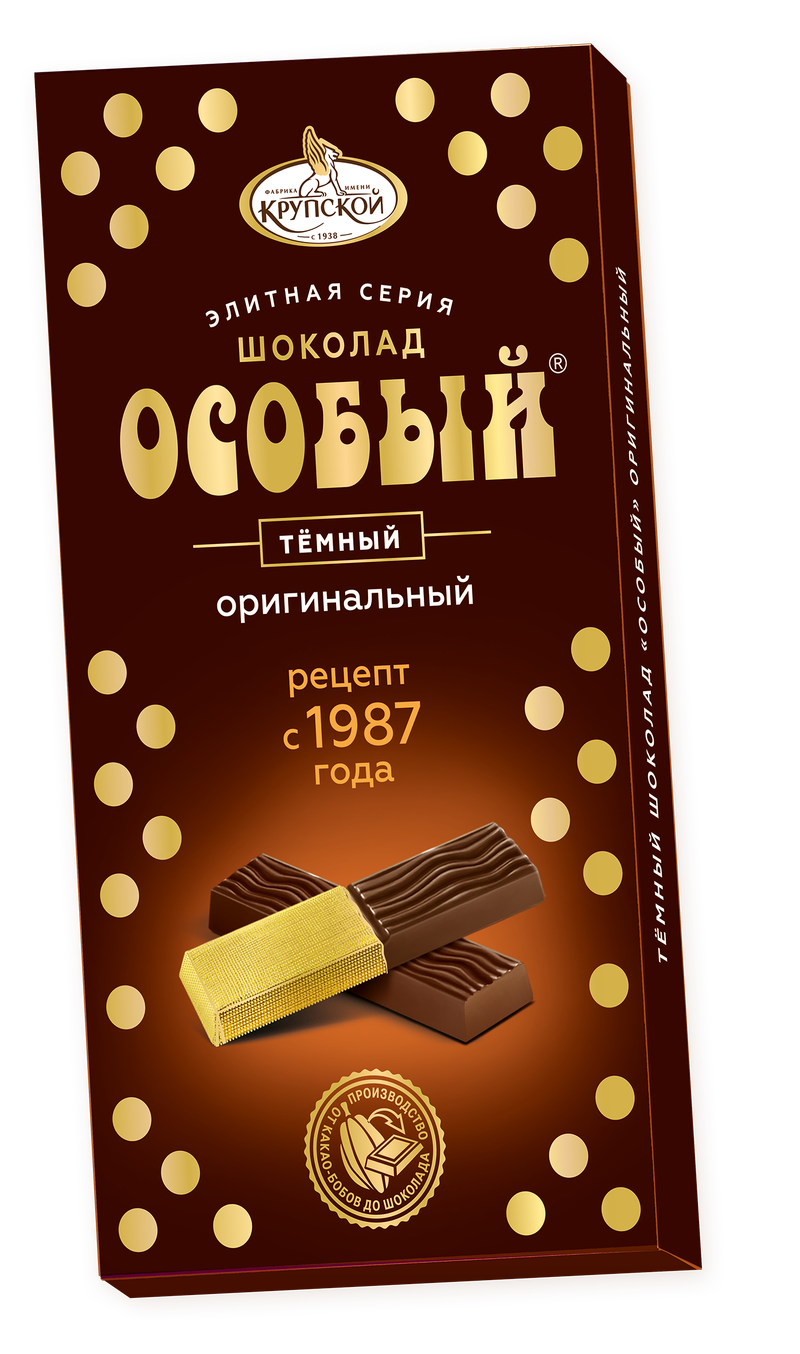 Шоколад Особый темный оригинальный 88г/КФ Крупской