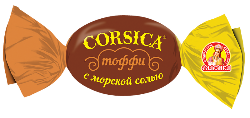 Карамель "Corsica" вкус тоффи с морской солью 1кг/Славянка