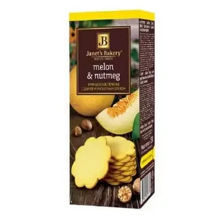 Печенье "Janets Bakery" Французское с дыней и мускатным орехом  130г/Славянка