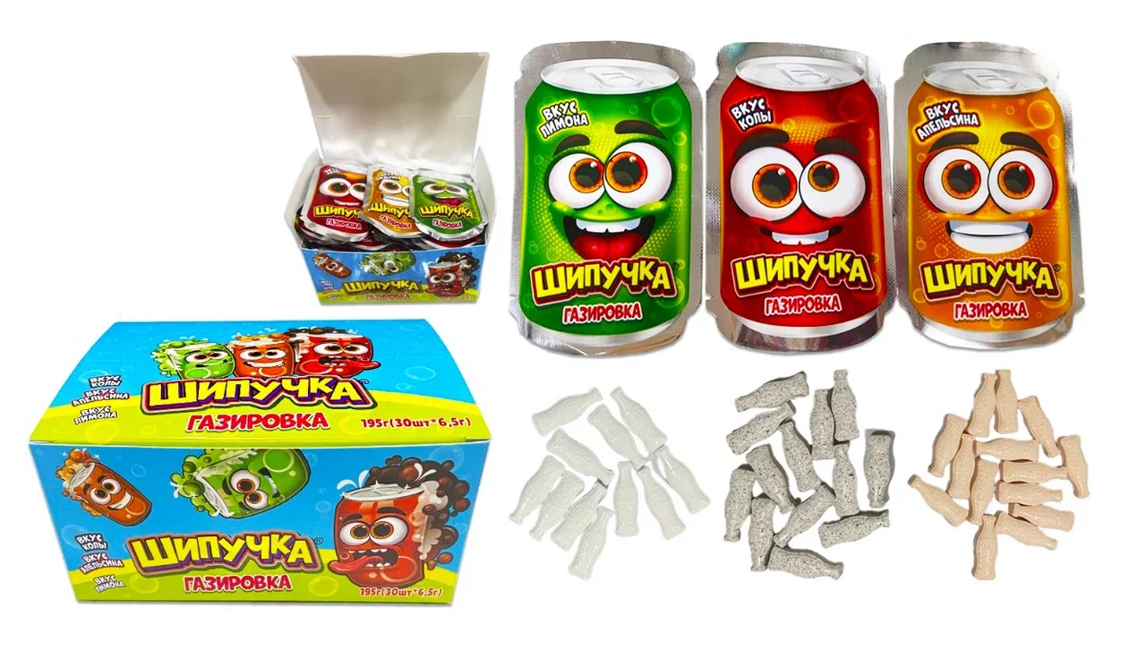 Сахарная конфета "Шипучка" 6,5г/30шт/ТД Холодок