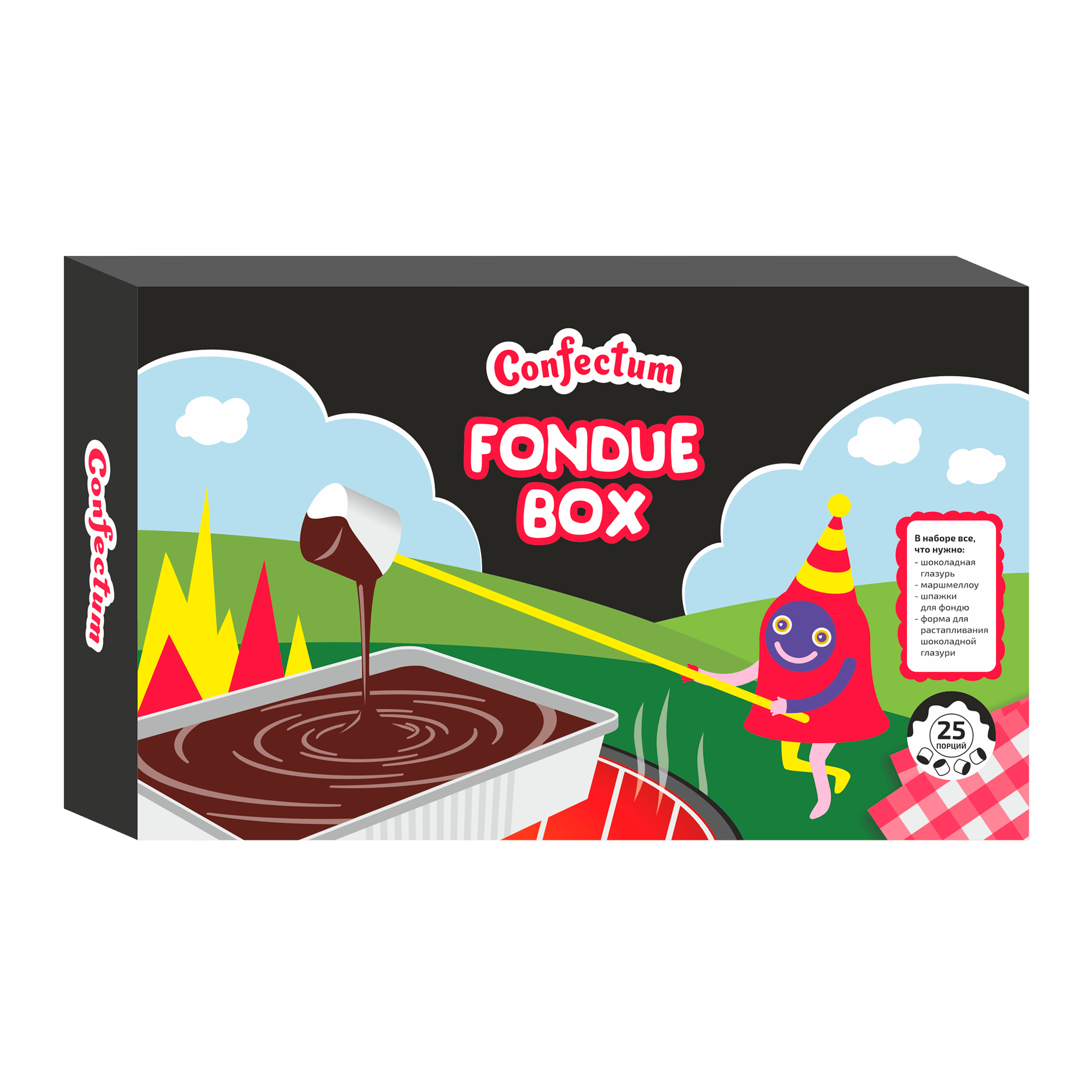 Набор "Confectum Fondue Box" для пикника 200г/Конфектум