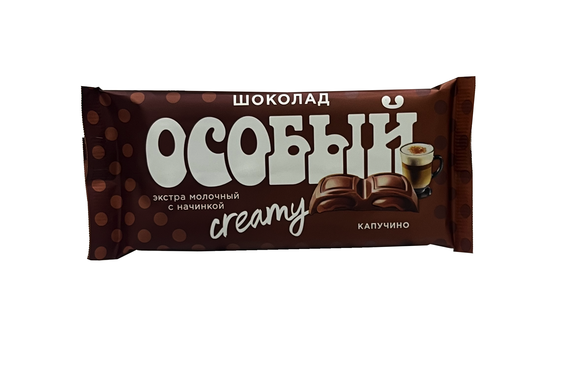 Шоколад "Особый" Экстра молочный с начинкой Капучино 82г/КФ Крупская