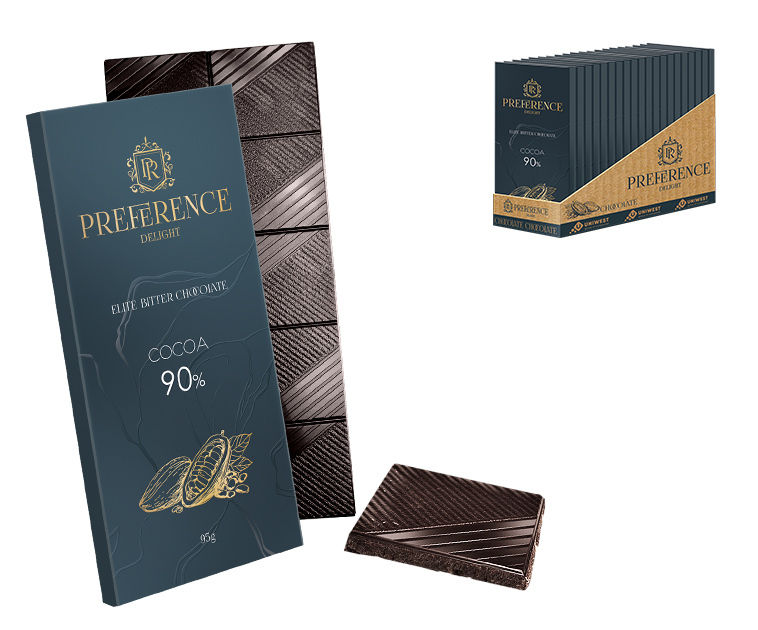 Шоколад "Preference Delight" горький элитный 90% 95г/Спартак