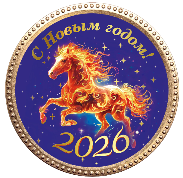 Медаль "Конь-Огонь" 50г/Шоколадный Дом