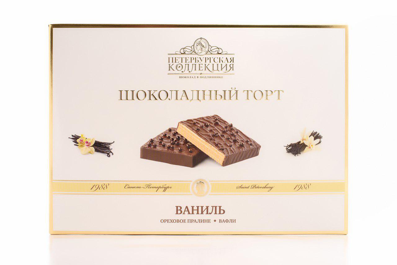 Шоколадный торт Ваниль 650г/Петербургская Коллекция