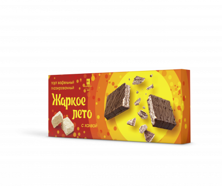 Торт "Жаркое Лето" вафельный с халвой 270г/КОНФИЛ