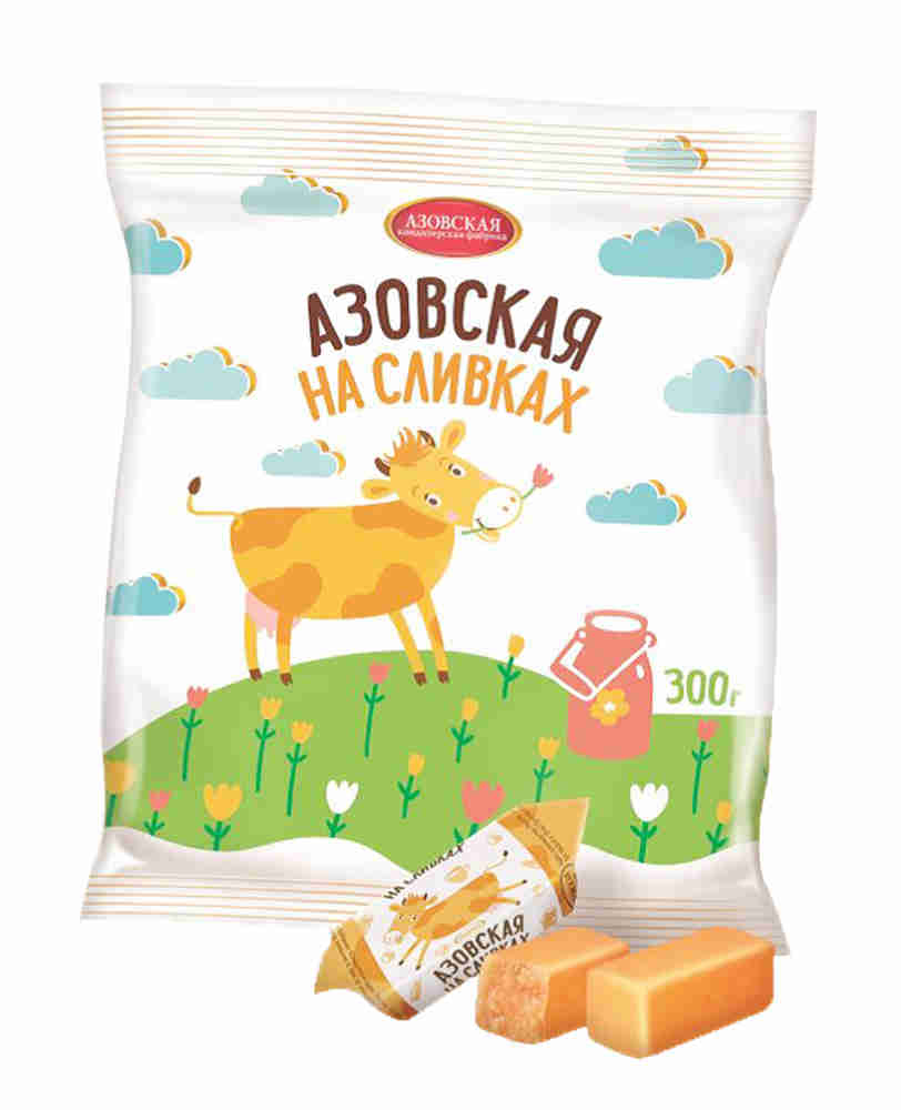 Конфеты "Азовская Молочная" на сливках 300г/Азов