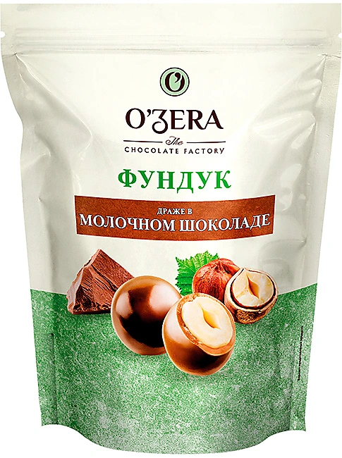 Драже "O'zera" фундук в молочном шоколаде 150г/Озерский Сувенир