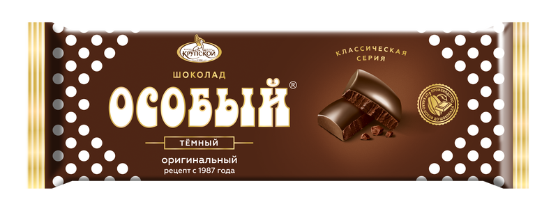 Шоколад тёмный ОСОБЫЙ 200г/КФ Крупской