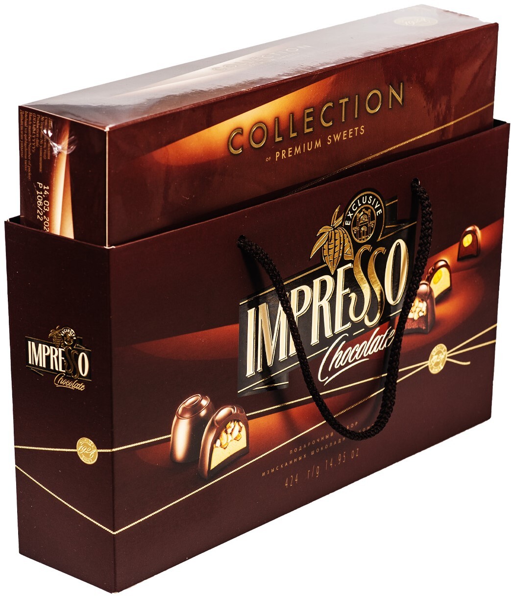 Набор шоколадных конфет IMPRESSO PREMIUM BROWN 424г / Спартак