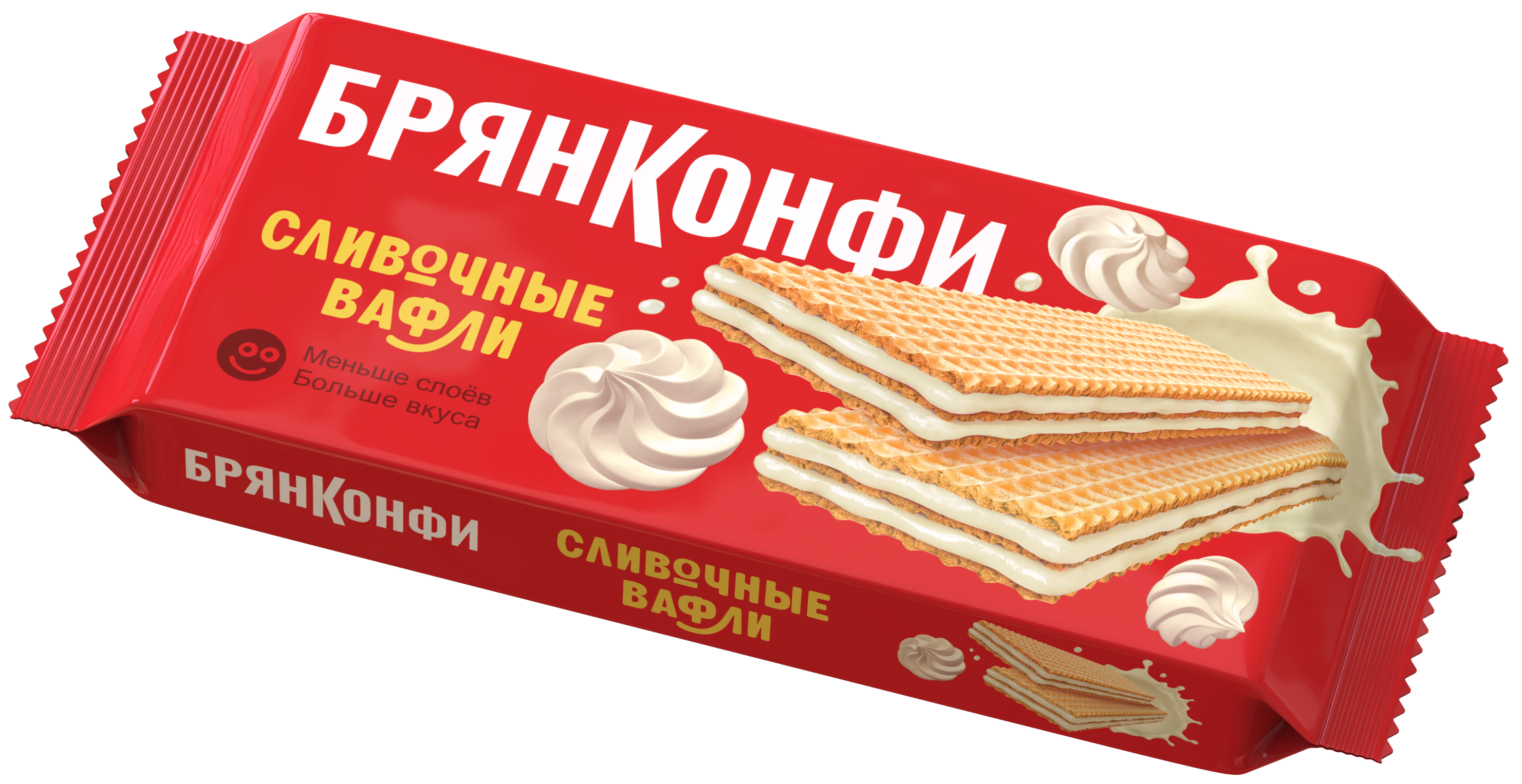 Вафли Сливочные 190г/Брянконфи