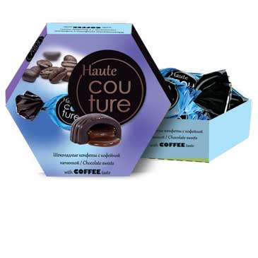 Набор конфет "Haute Couture" с шоколадно-кофейной начинкой 100г/Шоколадный Кутюрье