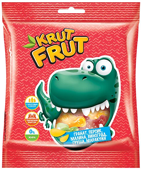 Жевательный мармелад «KrutFrut» Динозаврики 70г/KDV