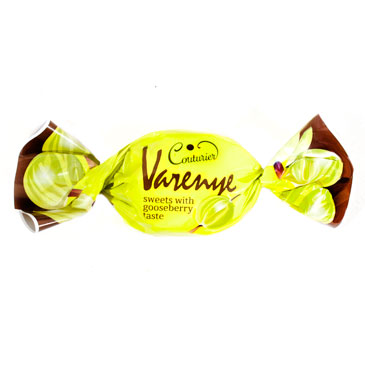 Конфеты "Varenye" с жидкой начинкой Крыжовник 1,5кг/Шоколадный Кутюрье