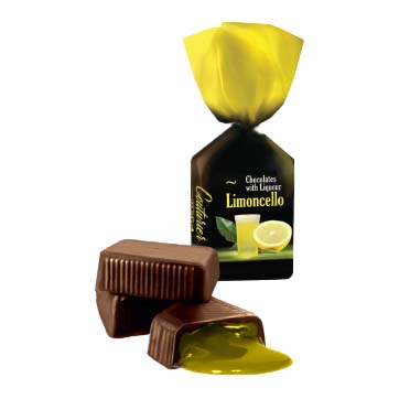 Конфеты "Liqueur line" со вкусом Лимончелло 1,5кг/Шоколадный Кутюрье