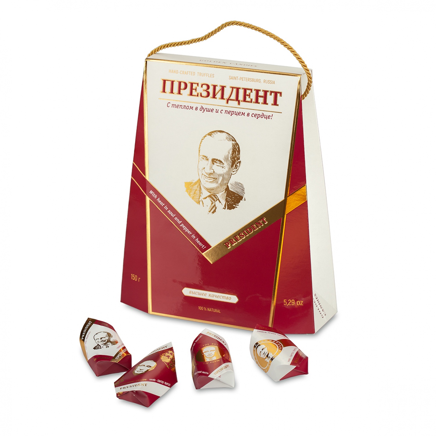 Набор конфет трюфели "Президент" 150гр/Golden Candies