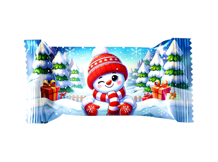 Конфеты "Бон-Виван. Снеговичок" вафельные в молочной глазури 2,5кг/КФ ЛЮСИ