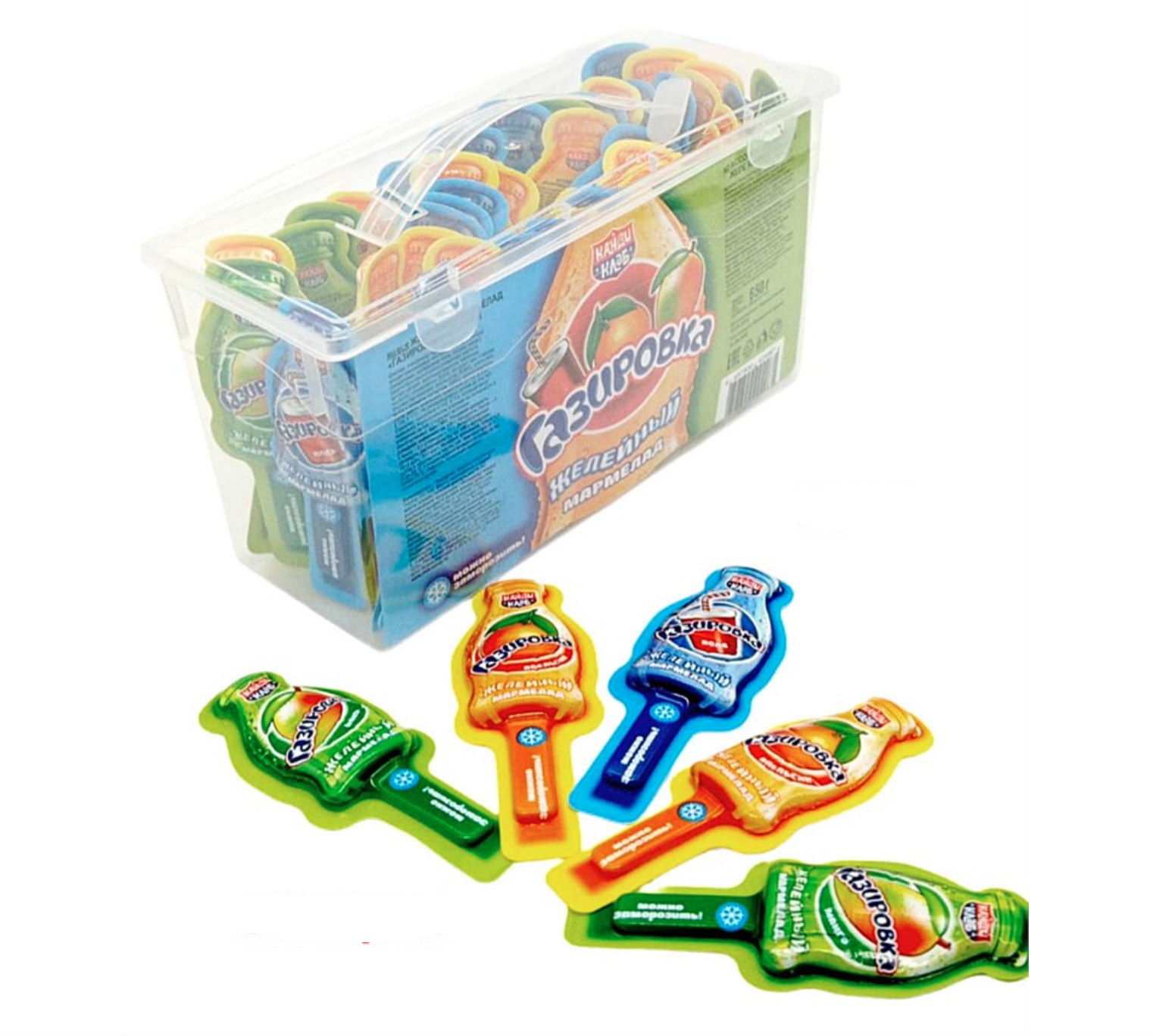 Желейный мармелад "Газировка" Ассорти 13г/50шт/Candy Club