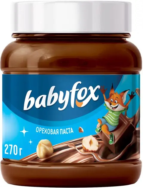 Паста "Babyfox" шоколадно-ореховая 270г/KDV