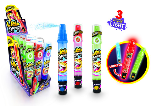 Жидкая конфtnf "Lamp spray" с подсветкой Johny Bee 28г/18шт/КенигТрейд