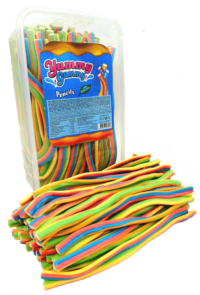 Мармелад "Yummy gummy sour rainbow" 1500г(10г*150шт)/Candy Club