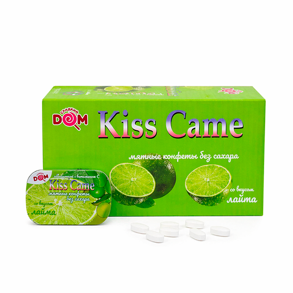 Конфеты "KissCam" лайм ж/б 12,5г*20шт