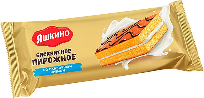 Пирожное "Яшкино" со сливочным кремом 30г/12шт/KDV