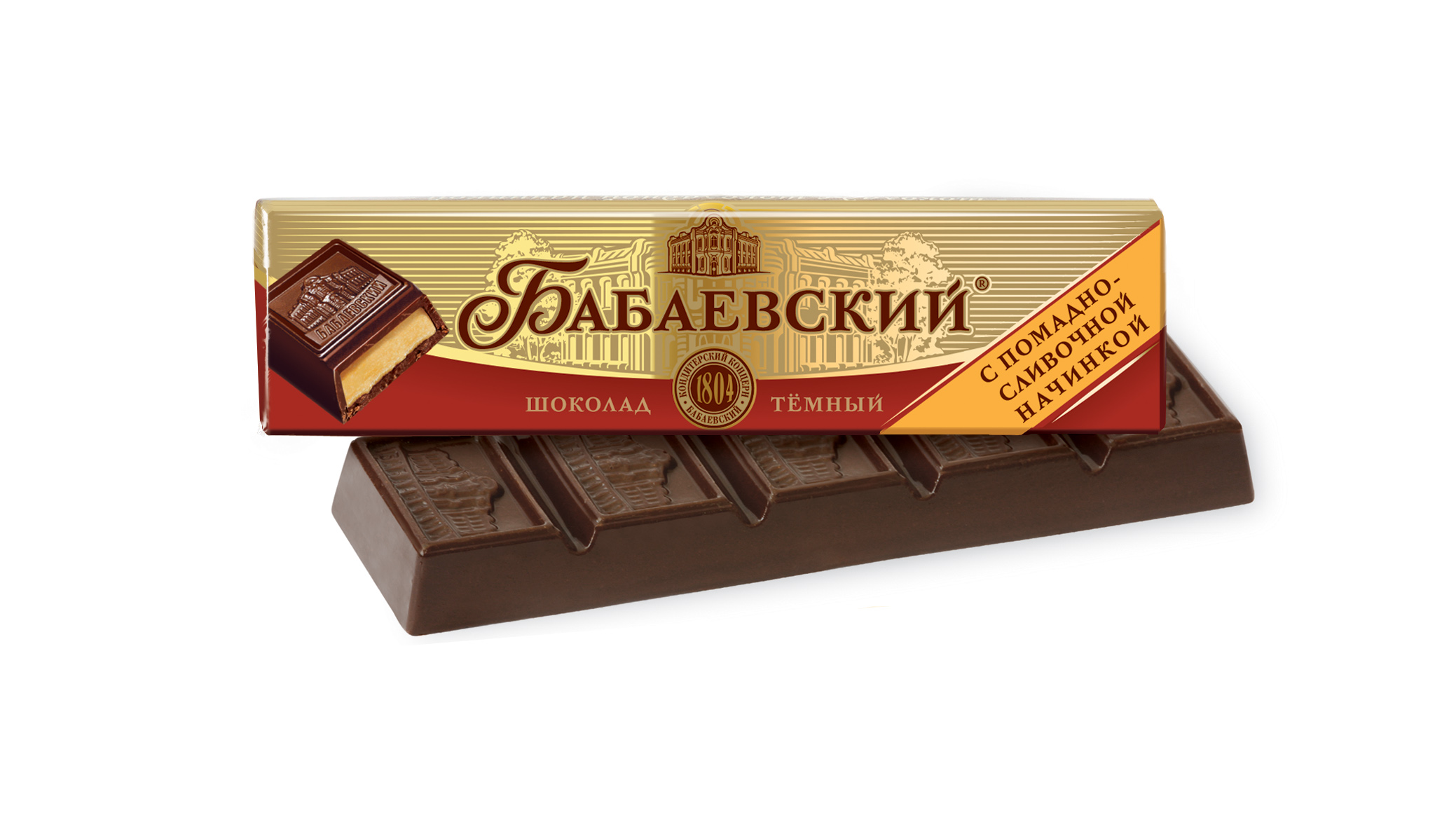Шоколад  "Бабаевский" с помадно-сливочной начинкой 50г/20шт/Бабаевский