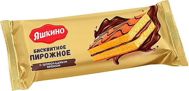 Пирожное "Яшкино" с шоколадным кремом 30г/12шт/KDV
