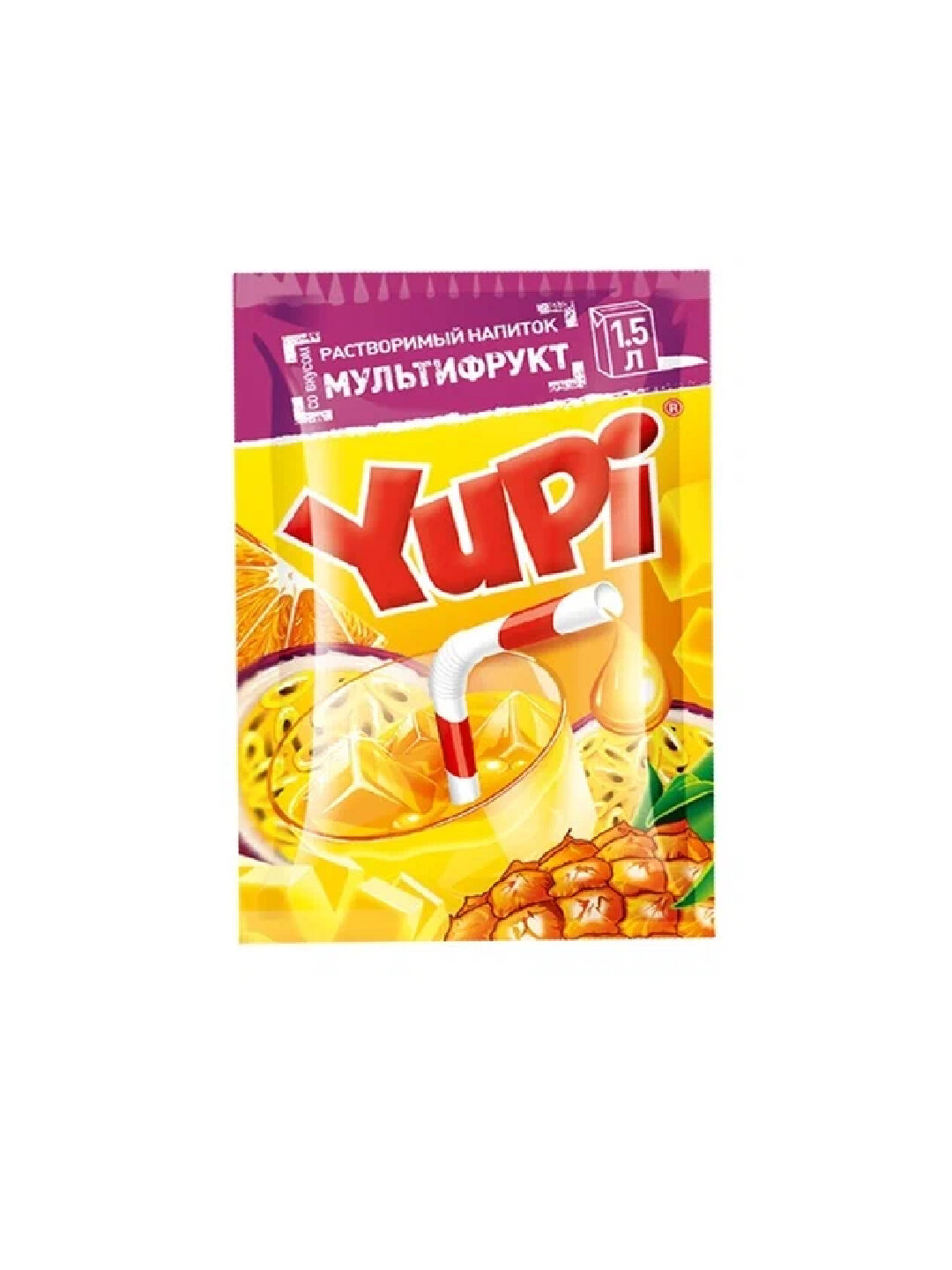 Растворимый напиток "YUPI" Мультифрукт 12г/24шт/Candy Club