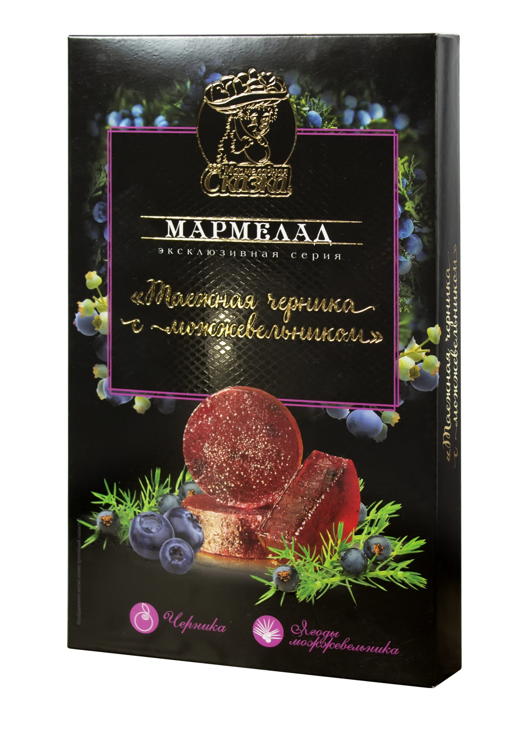 Мармелад "Таежная черника с можжевельником" 170г/Мармеладная сказка