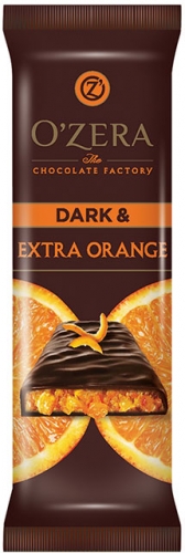 Шоколад О`zera Dark&Extra orange 40г/15шт/6бл/Озерский Сувенир