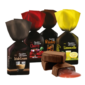 Набор конфет "Ligueur Line" 160г/Шоколадный Кутюрье