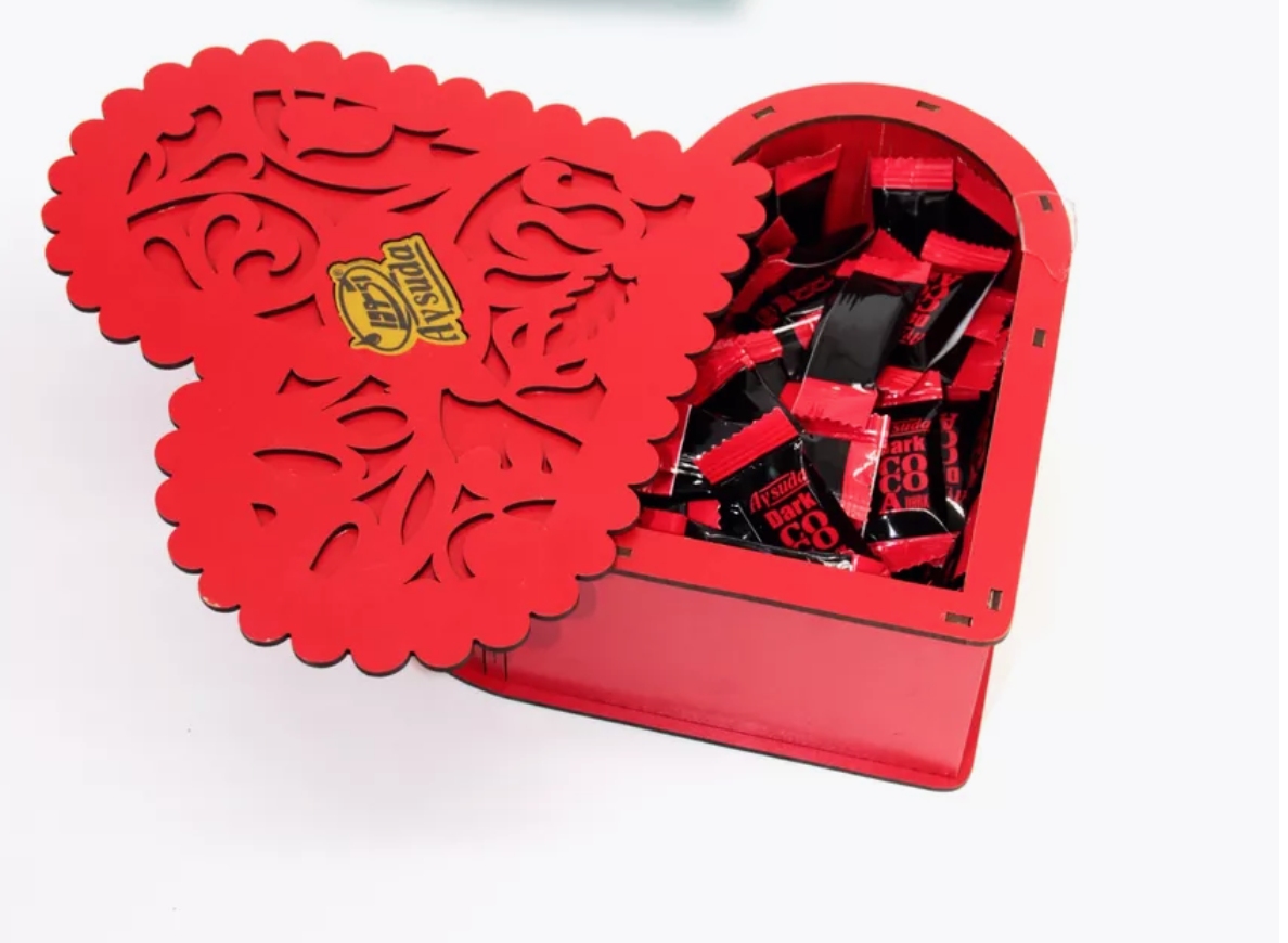 Набор конфет "Gift Wooden Heart" Сердце Ассорти 250г/AYSUDA