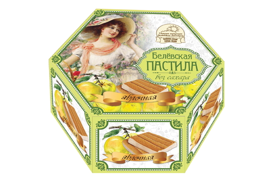 Пастила "Бёлевская" Яблочная без сахара 150гр/Старые Традиции