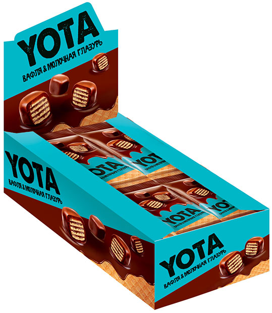 Вафельное драже "Yota!" в молочно-шоколадной глазури 40г/16шт/KDV