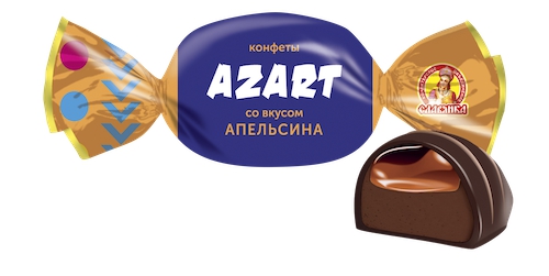 Конфеты "Azart" со вкусом апельсина 1 кг/Славянка