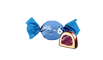 Конфеты "Заодно №6" желе со вкусом пломбира и черной смородины 500г/Коммунарка