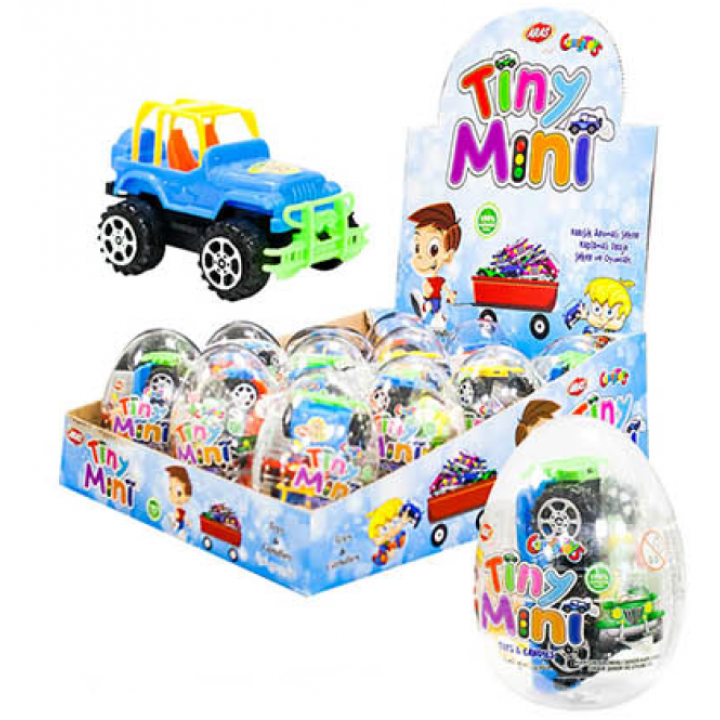 Пластиковое яйцо с драже Tini Mini 10г/12шт/6бл/Скиф