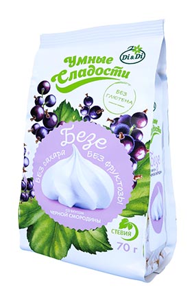 Безе "Умные сладости" со вкусом Черной смородины 70 гр/Ди энд Ди