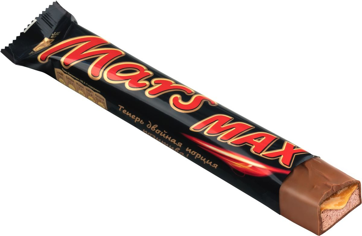 Шоколадный батончик Mars Max 81г/24шт/Mars